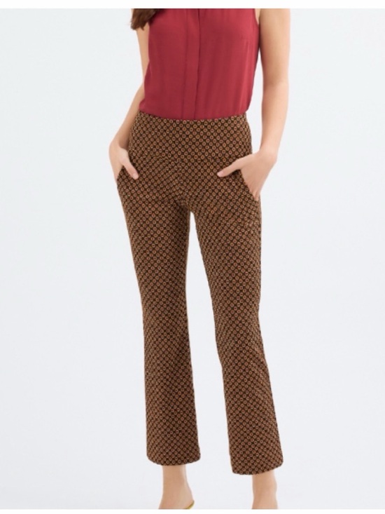 CAbi Pants - CAbi dandy popcorn Brown Patterned crop pants size small